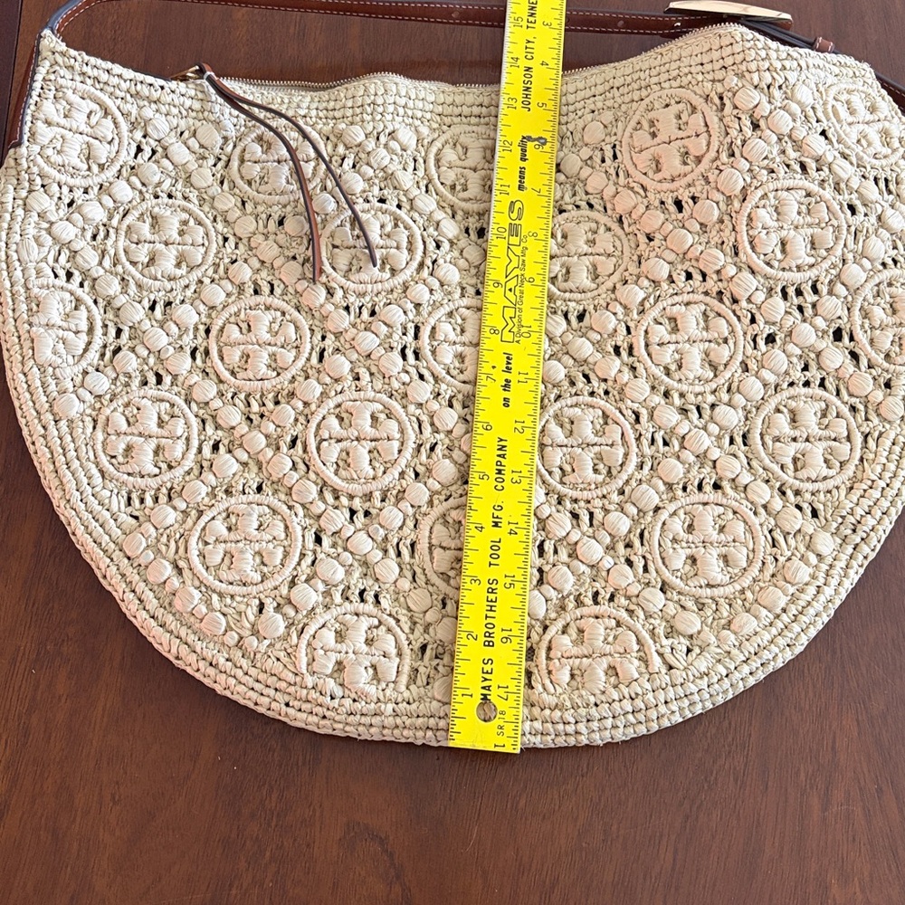 Tory Burch Balloon Bag with Brown Leather Trim - Picture 7 of 8